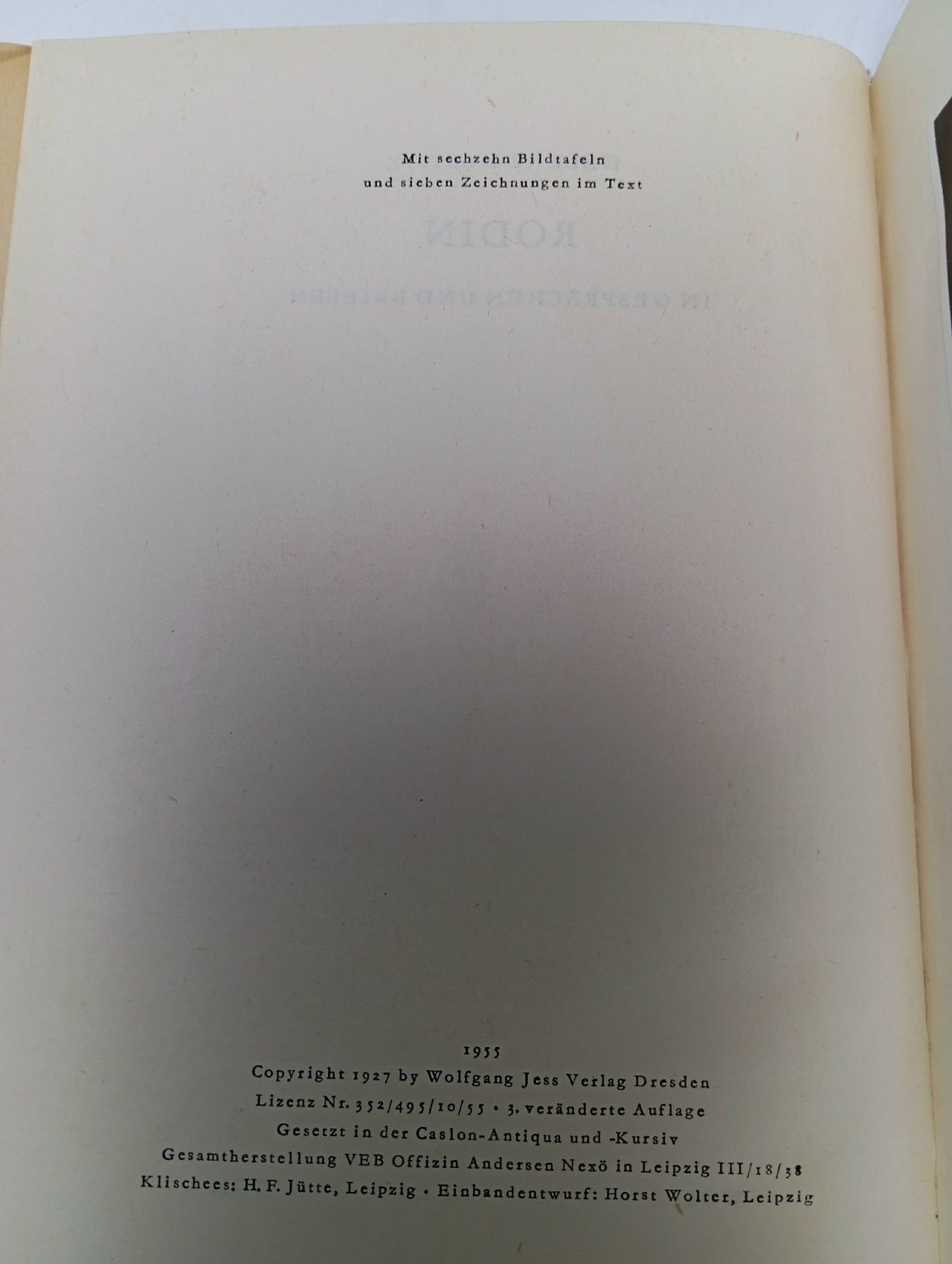 "Роден в беседах и письмах" (Rodin. In Gesprаchen und Briefen)