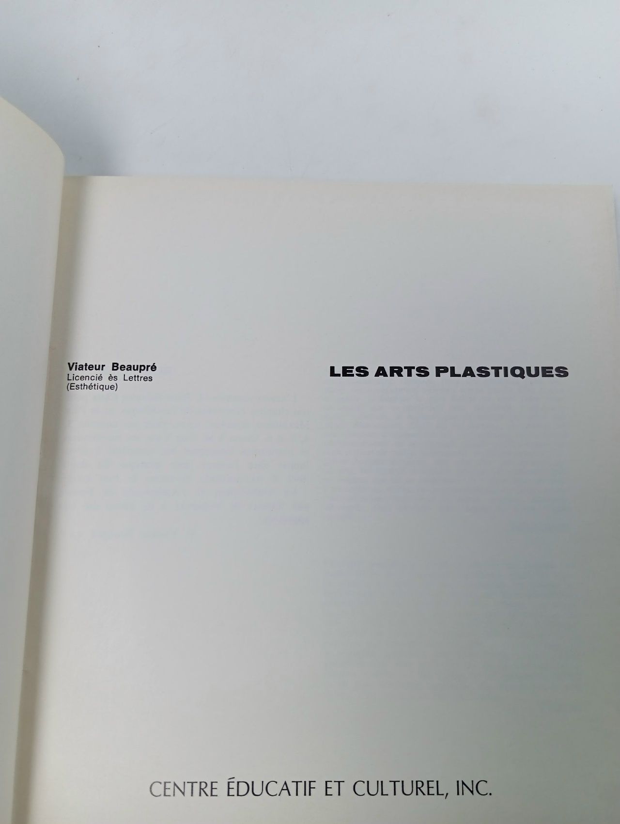 Les arts plastiques