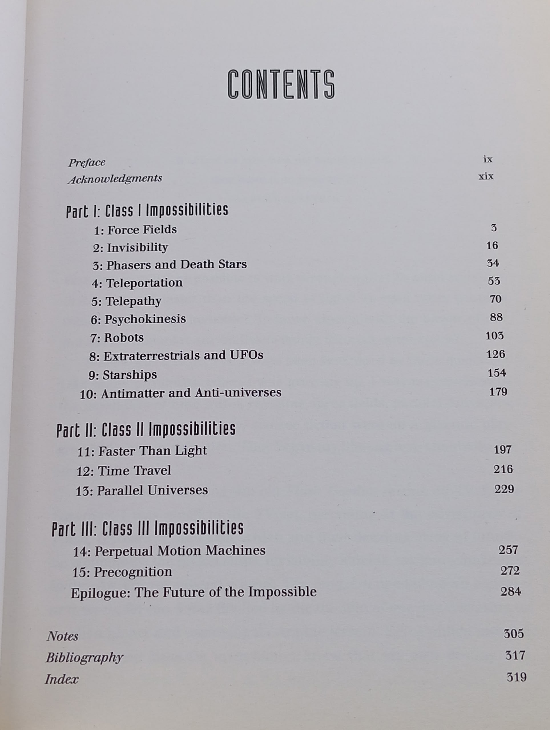 Physics Of The Impossible