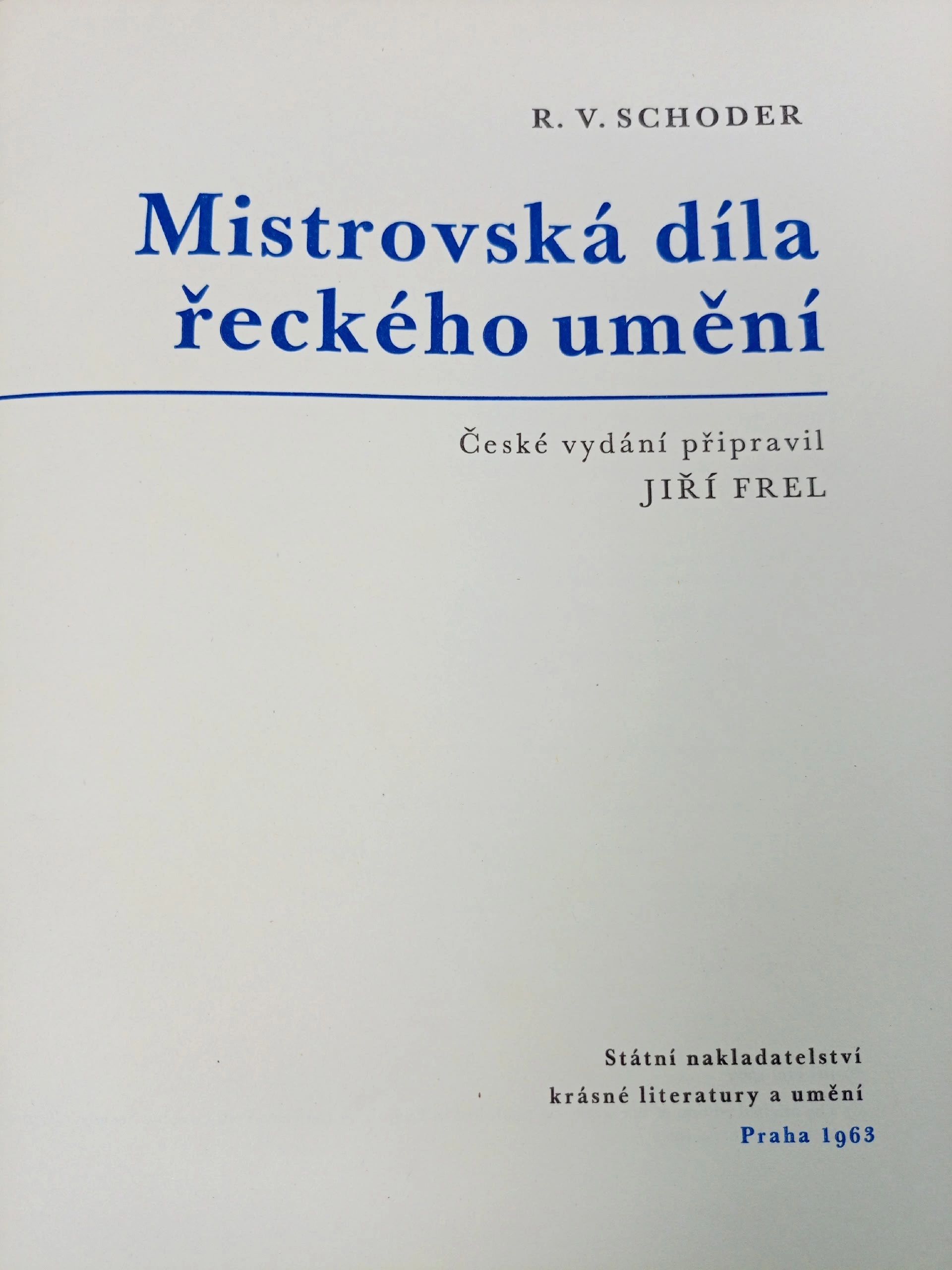 Mistrovska dila reckeho umeni