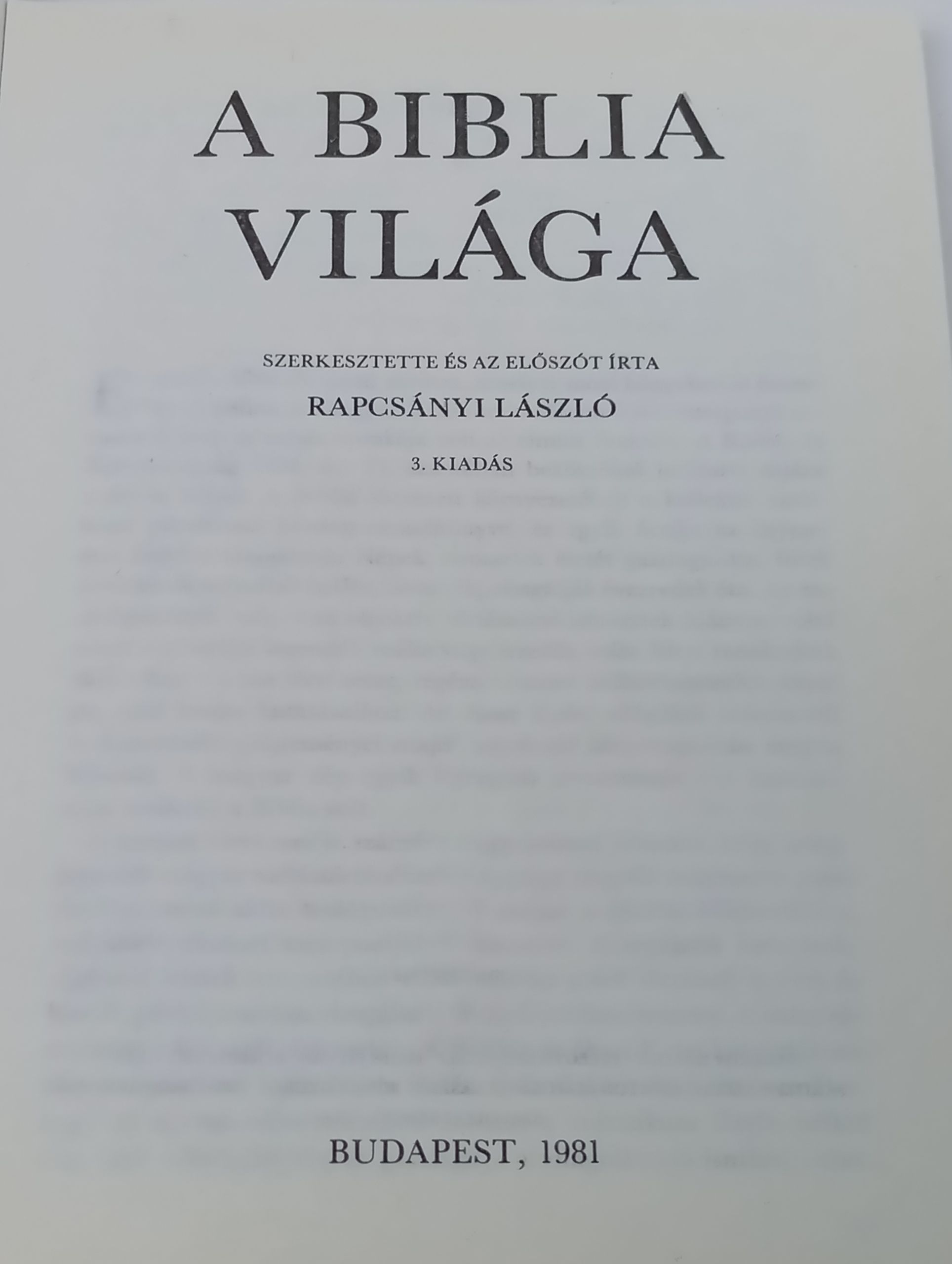 A Biblia Vilaga