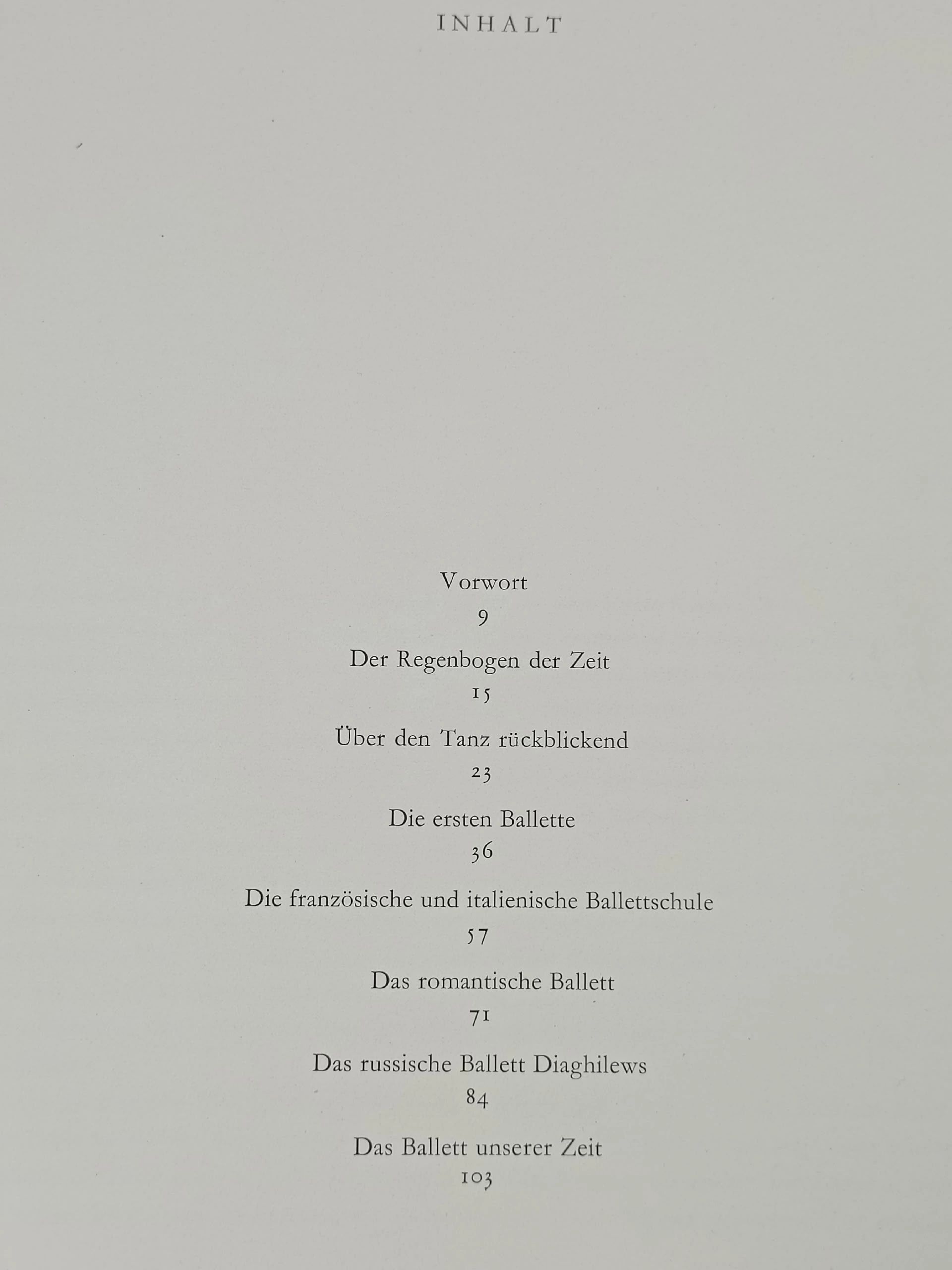 Das Ballett. Seine Geschichte in Wort und Bild