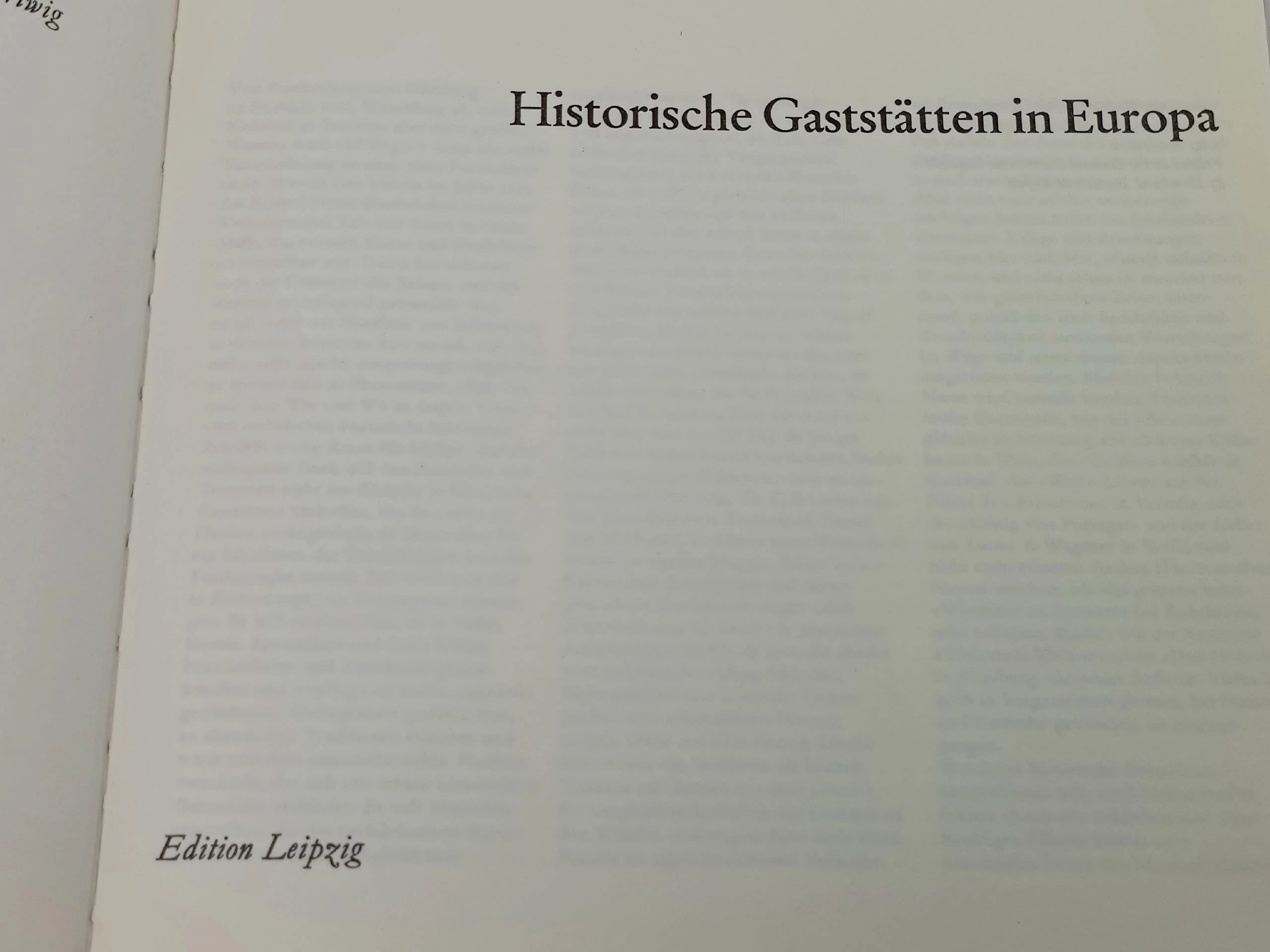 Historische Gaststаtten in Europa
