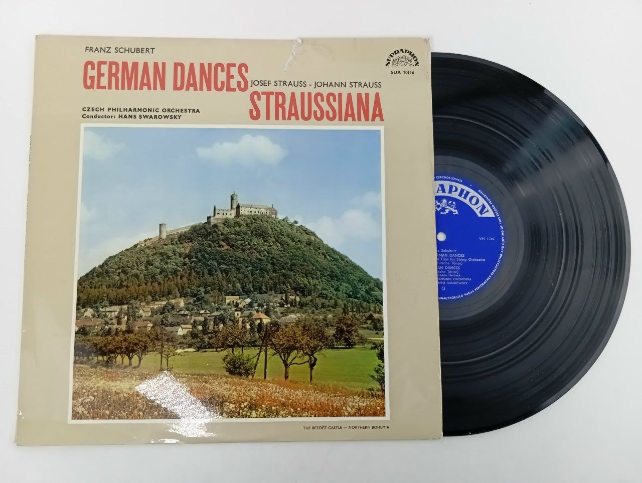 Обложка: (German Dances) Франца Шуберта. Виниловая пластинка