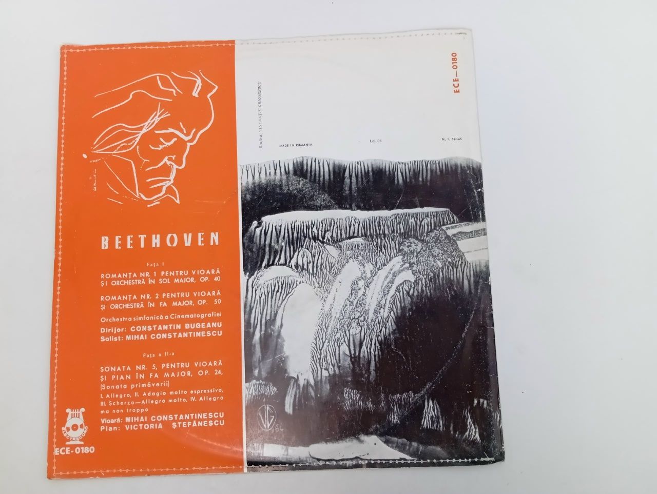 Beethoven. Beethoven. Бетховен Романсы для скрипки с оркестром № 1 и № 2 / Соната № 5 для скрипки и фортепиано (Весенняя соната). Виниловая пластинка