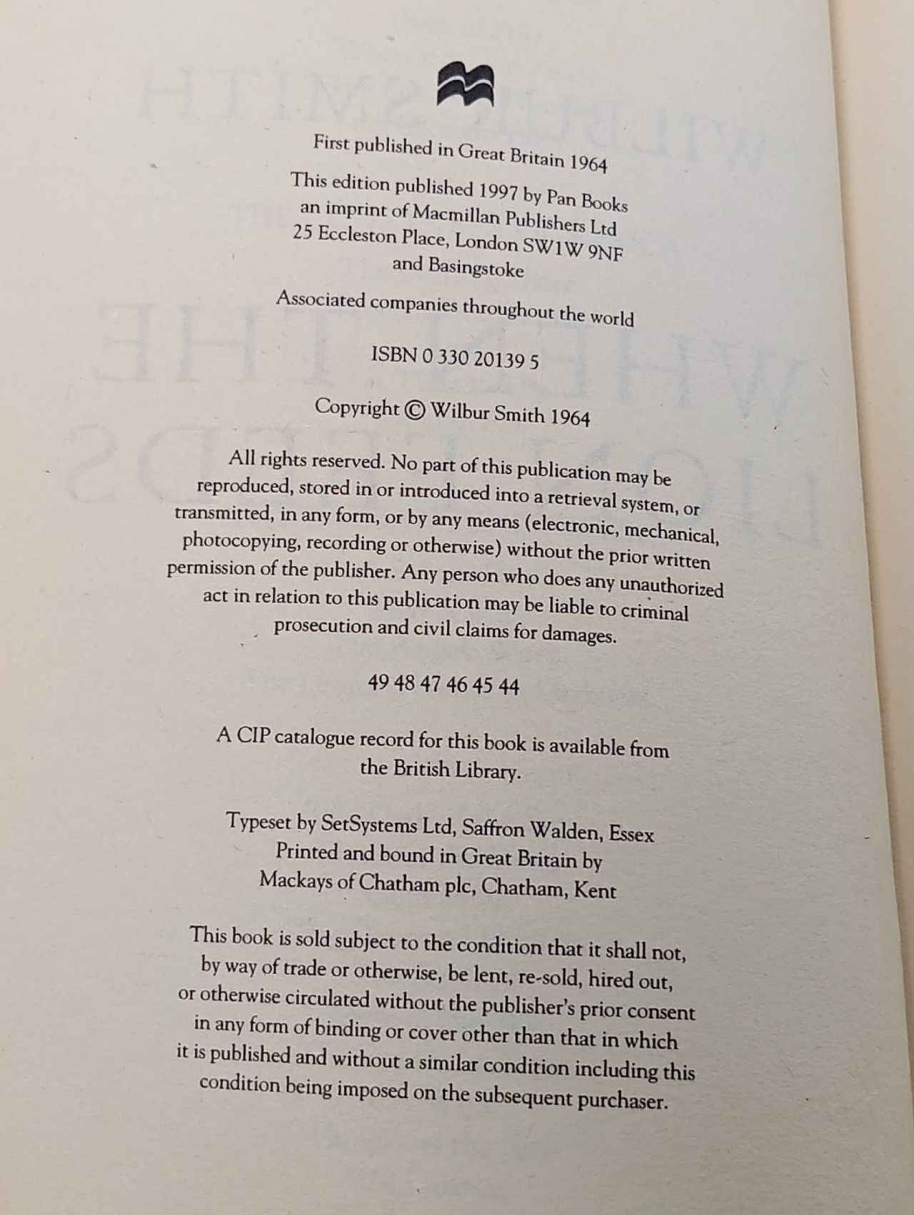 When the Lion Feeds. Smith Wilbur. Когда Лев кормится. Смит Уилбур.