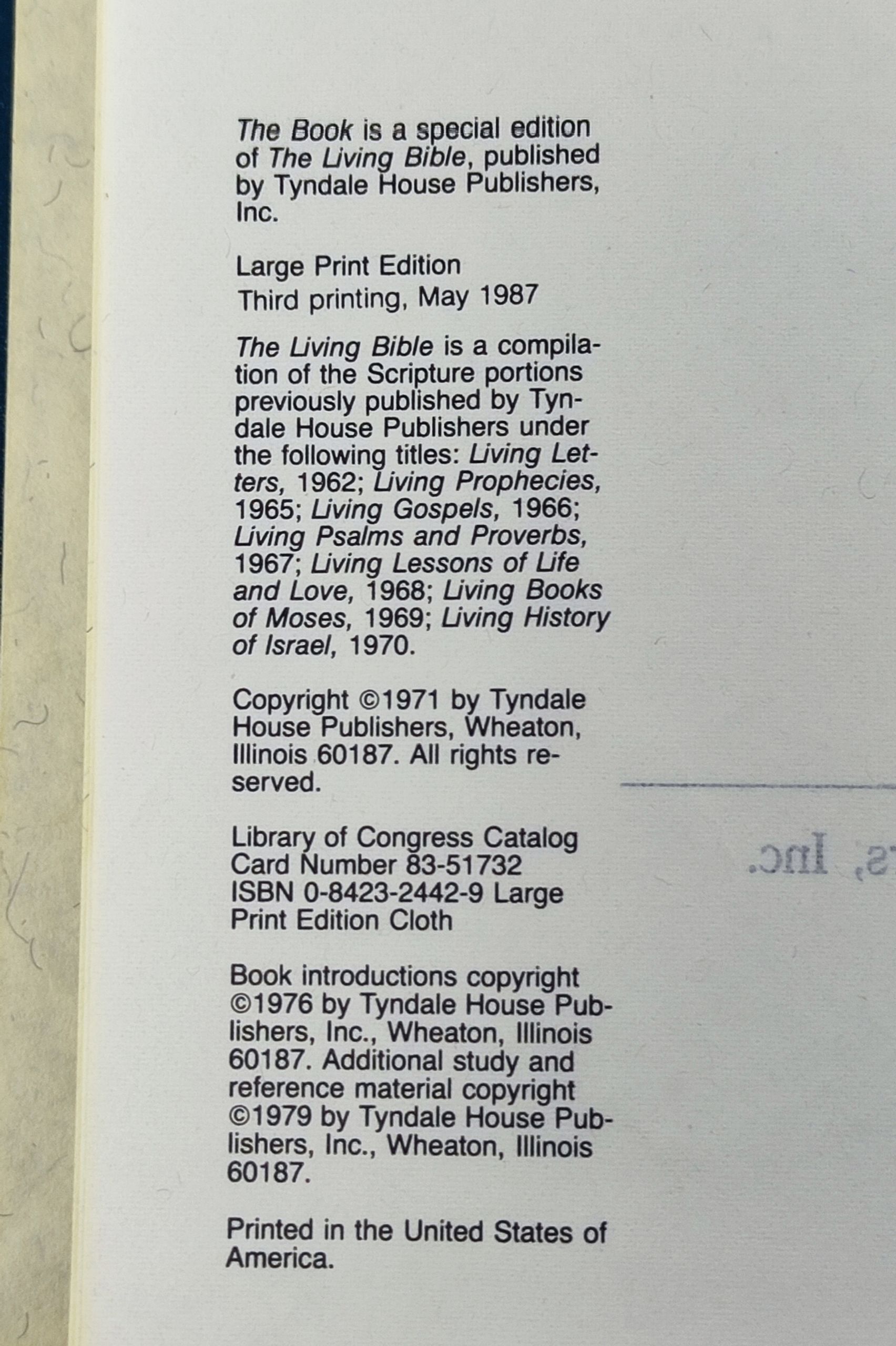 The Book: Large Print Edition