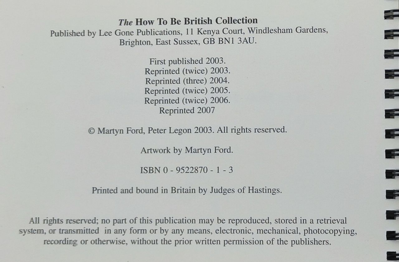 The How to Be British Collection / Как быть британцем Форд Мартин