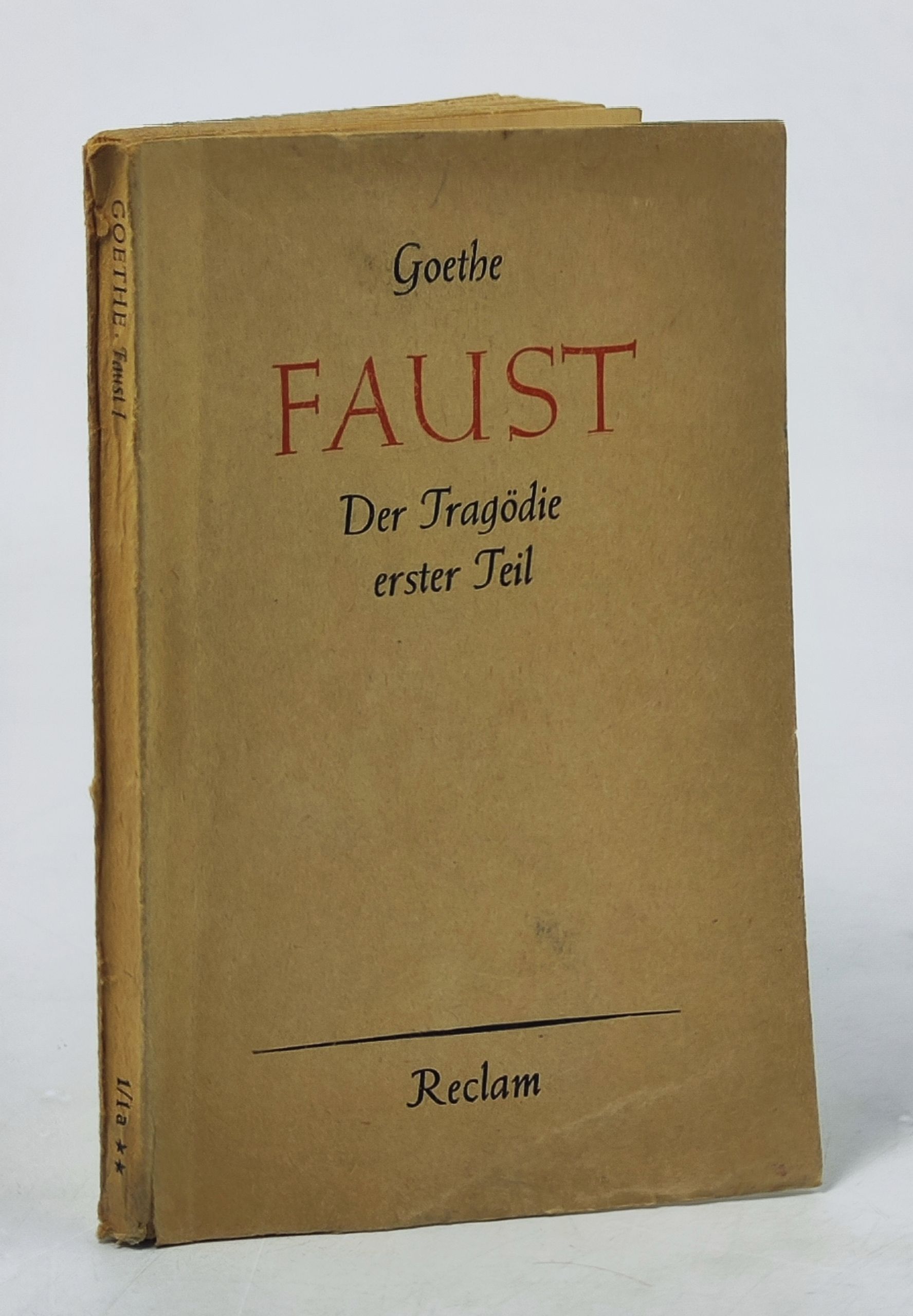 Обложка: Faust. Der Tragodie erster Teil