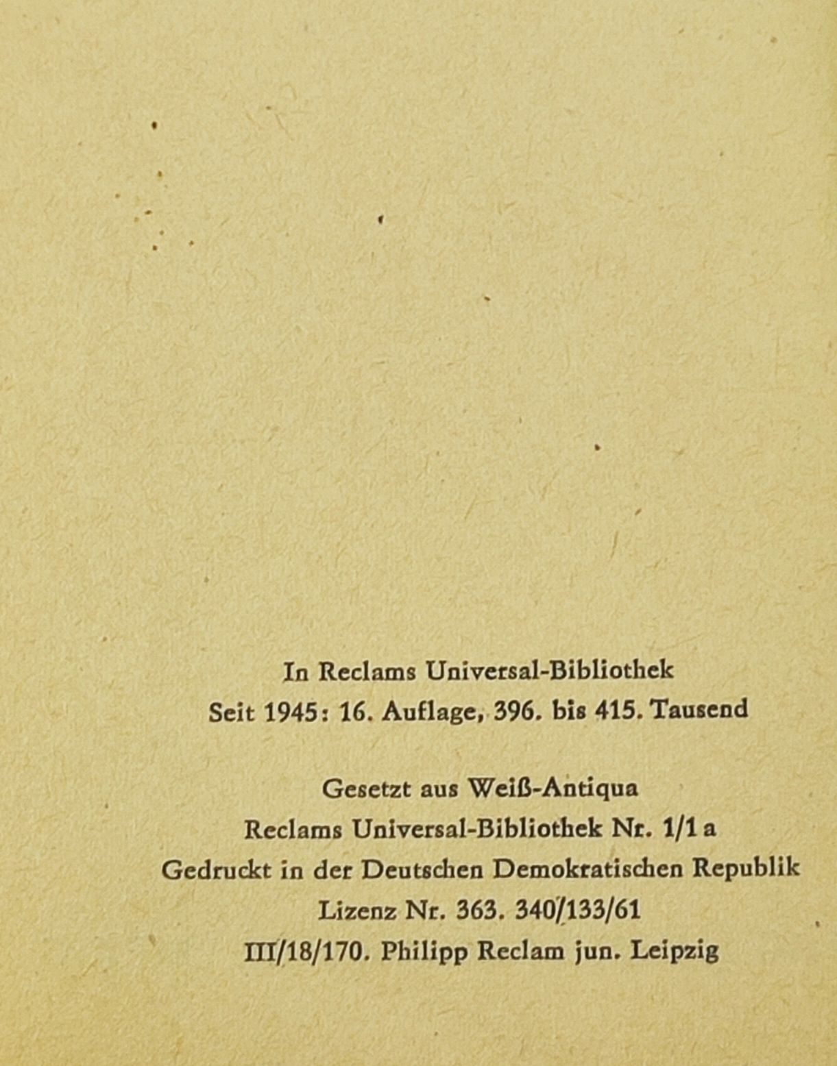 Faust. Der Tragodie erster Teil