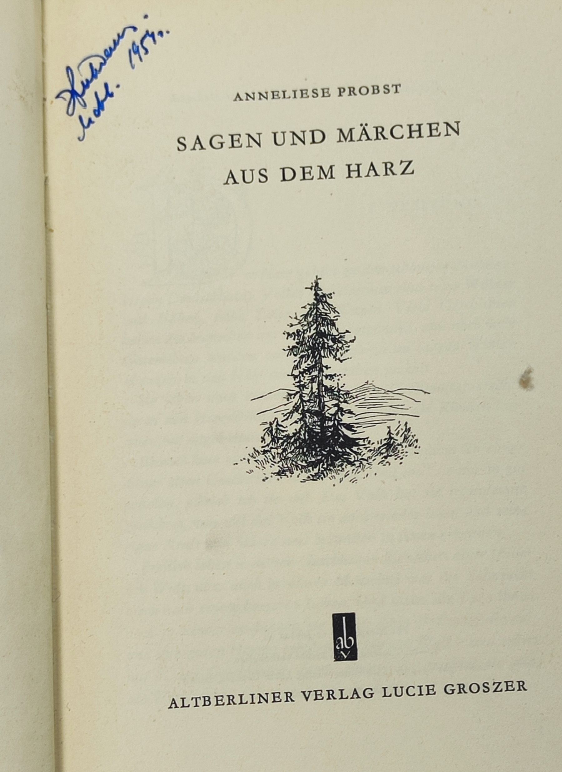 Sagen und Marchen aus dem Harz