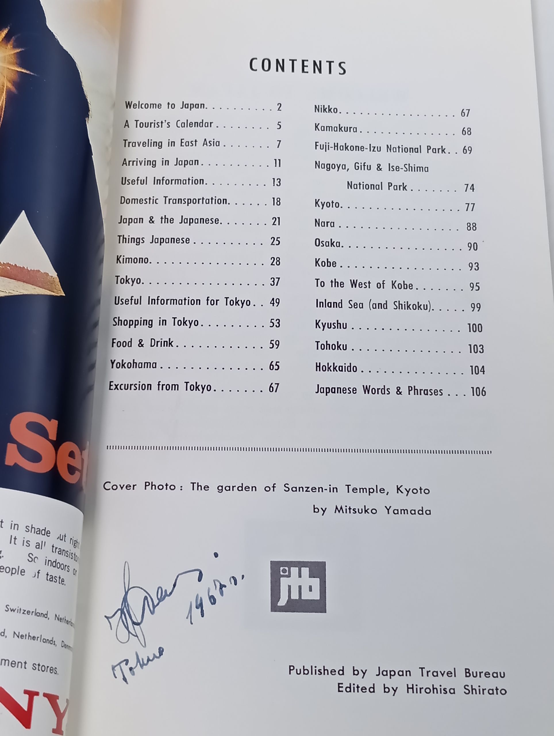 Japan Travel Companion Autumn 1967