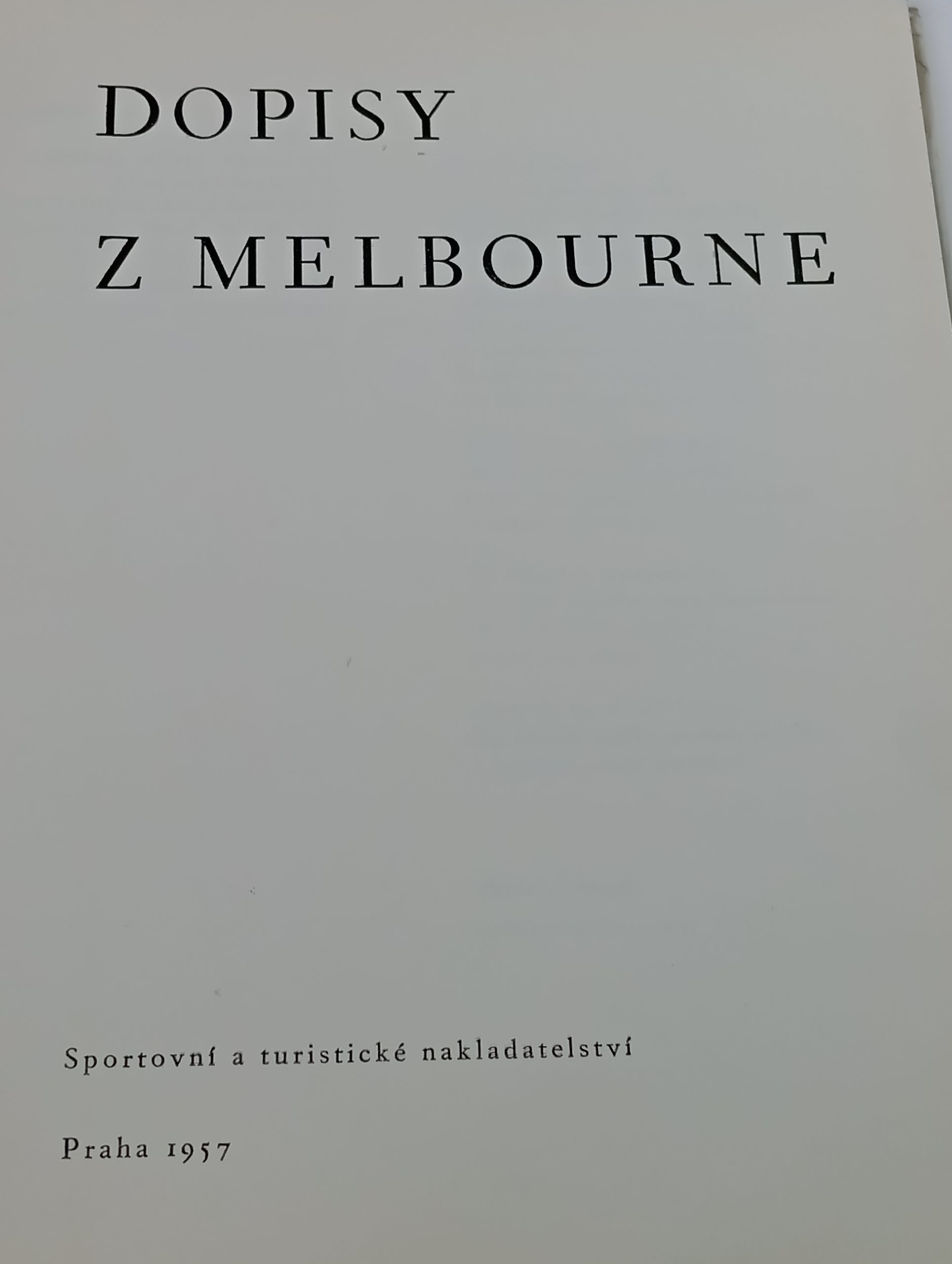 Dopisy z Melbourne