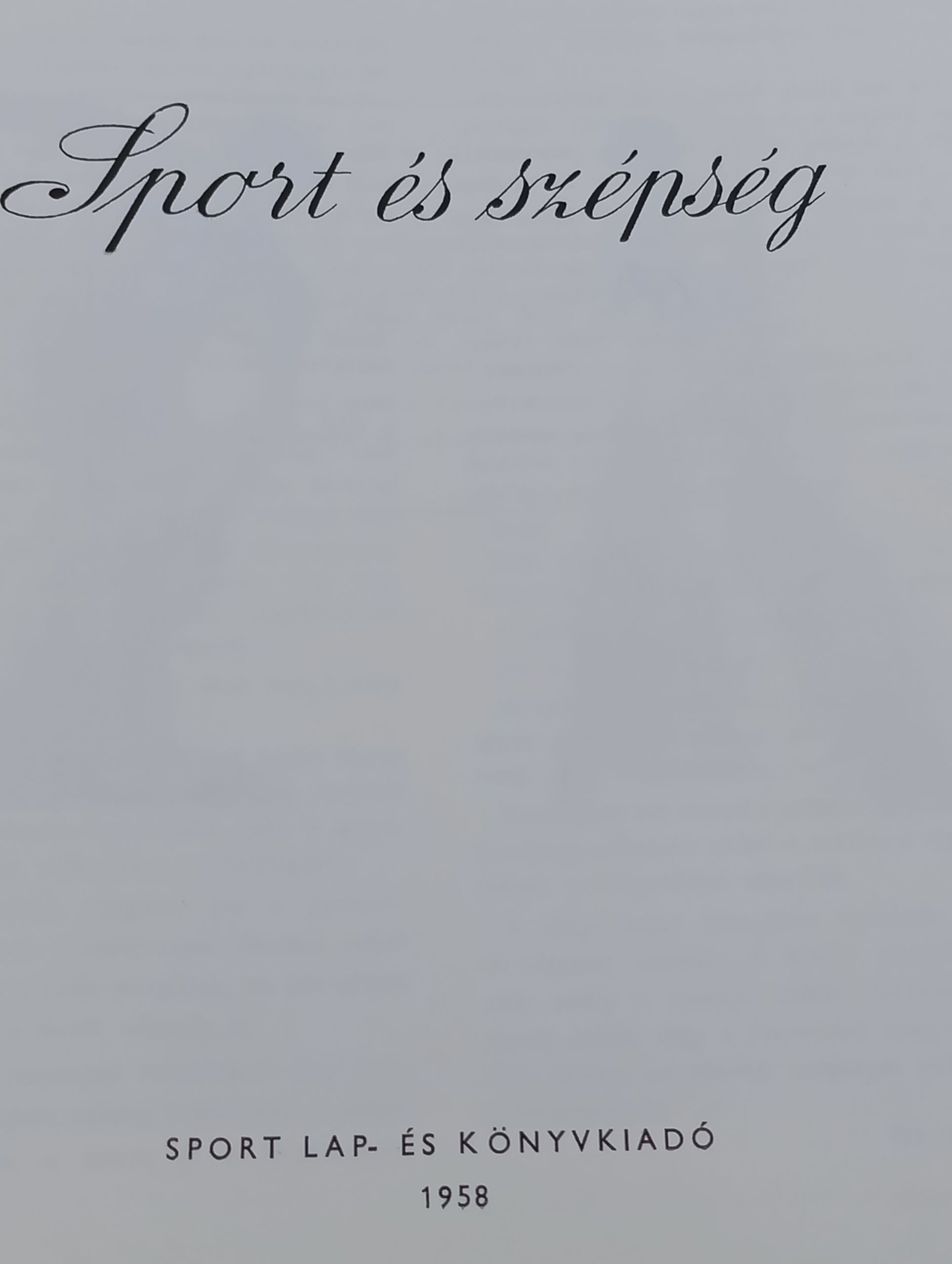 Sport es szepseg