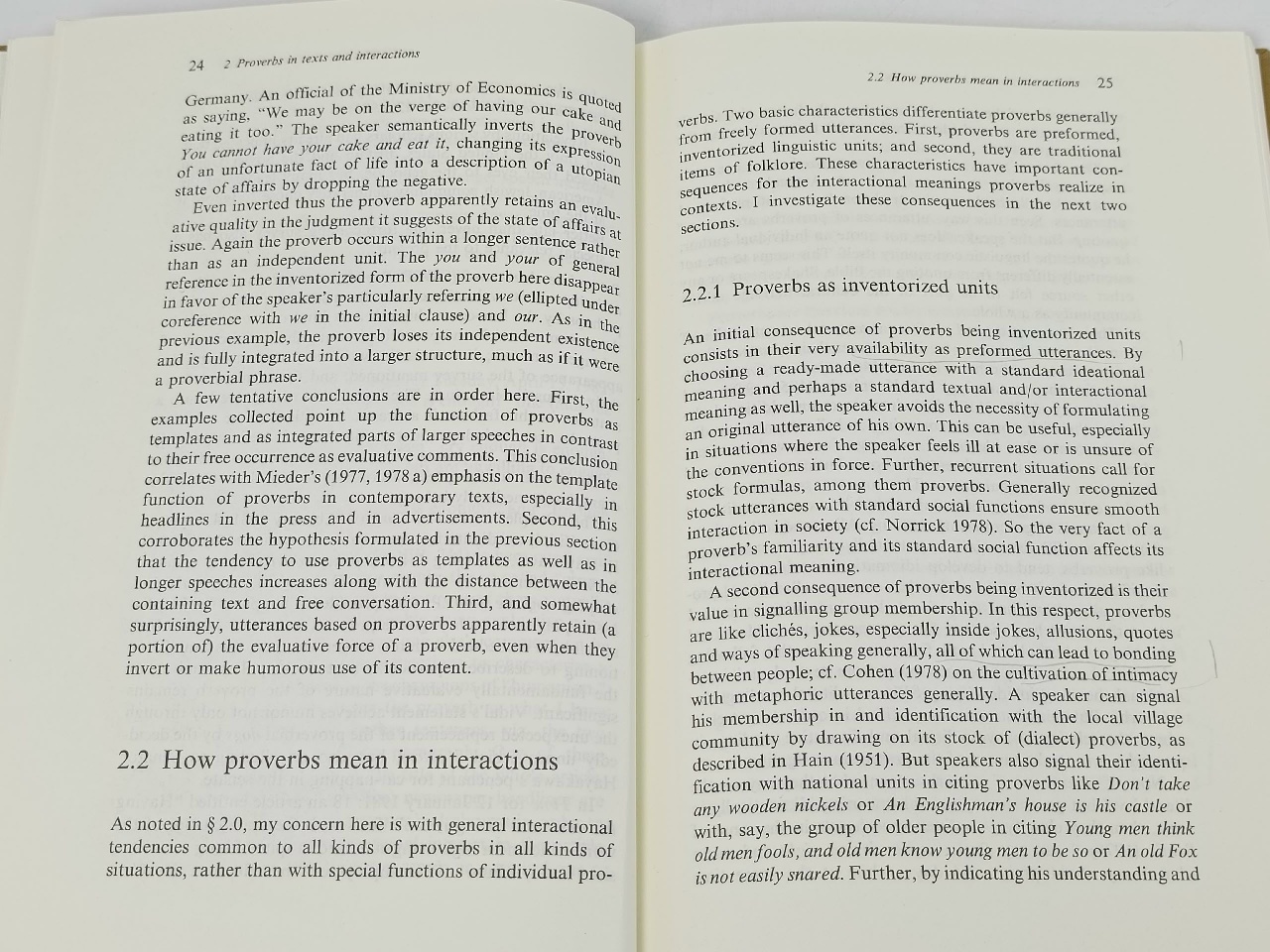 How Proverbs Mean: Semantic Studies in English Proverbs