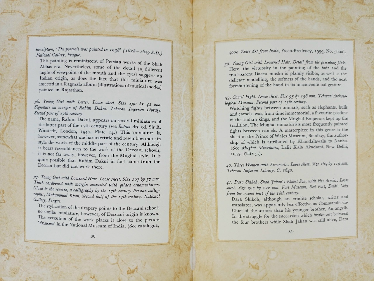Indian Miniatures of the Moghul School