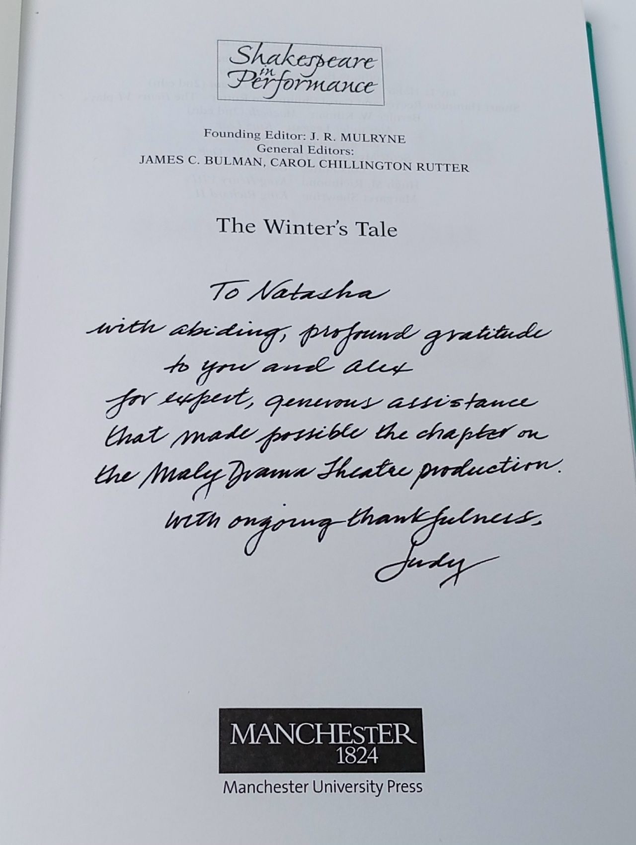 The Winter's Tale (Shakespeare in Performance)