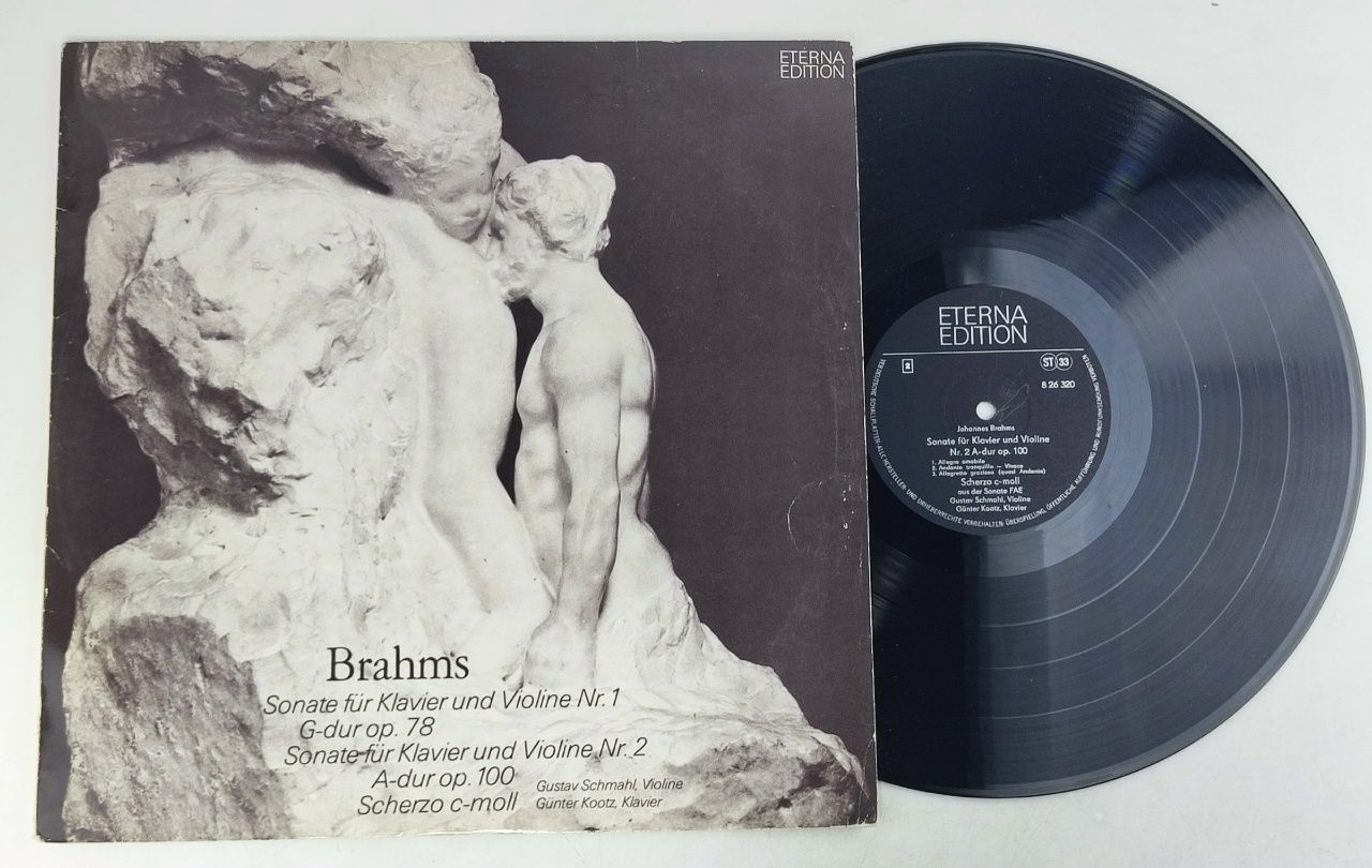 Обложка: Виниловая пластинка Johannes Brahms - Sonate F r Klavier Und Violine Nr.1, G-Dur Op.78 Sonate F r Klavier Und Violine Nr.2, A-Dur Op.100, Scherzo C-Moll