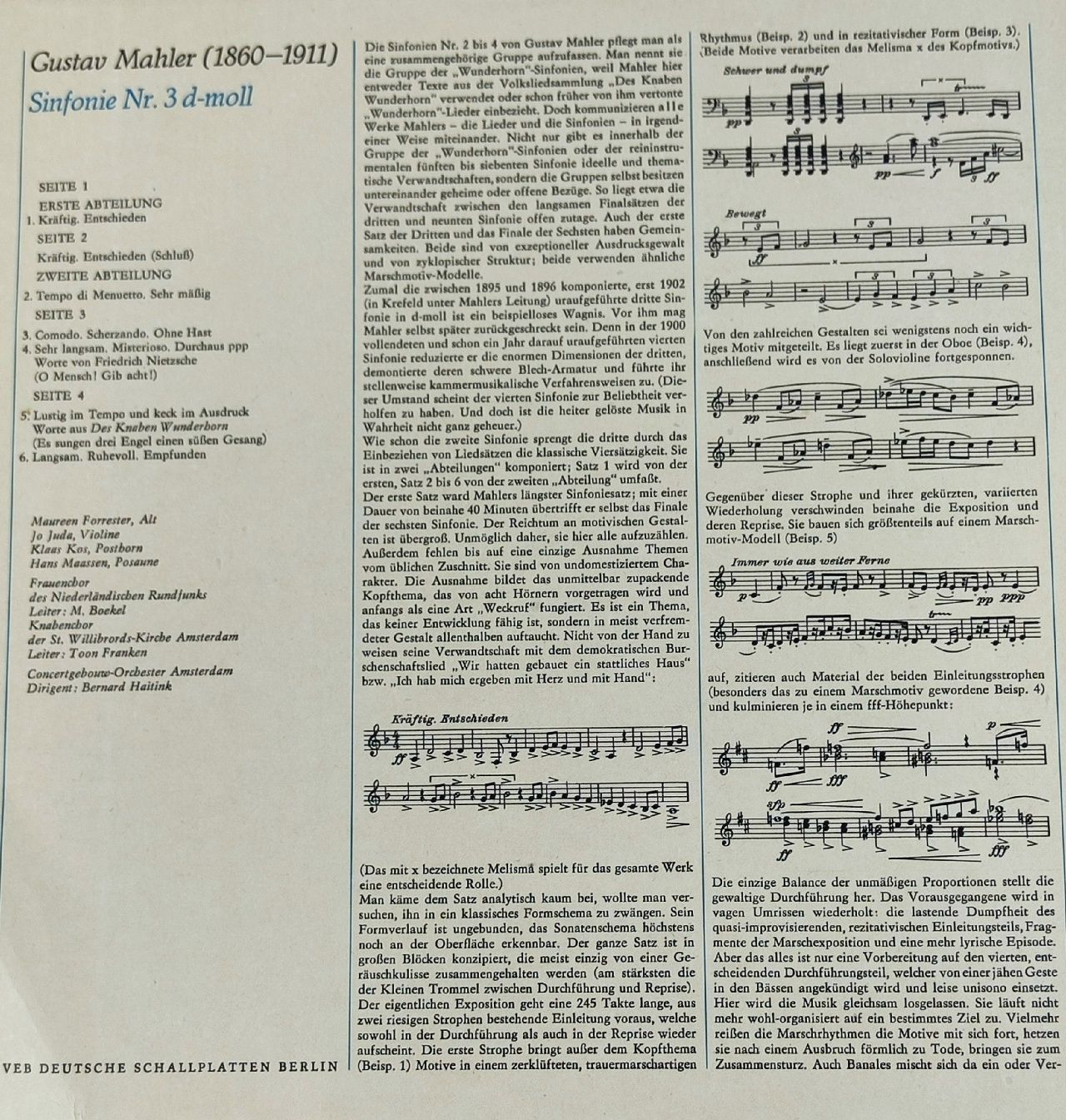 Symphony No. 3 In E Flat Major Op. 55 "Eroica". Czech Philharmonic Orchestra. Conductor Lovro Von Matacic. Виниловая пластинка